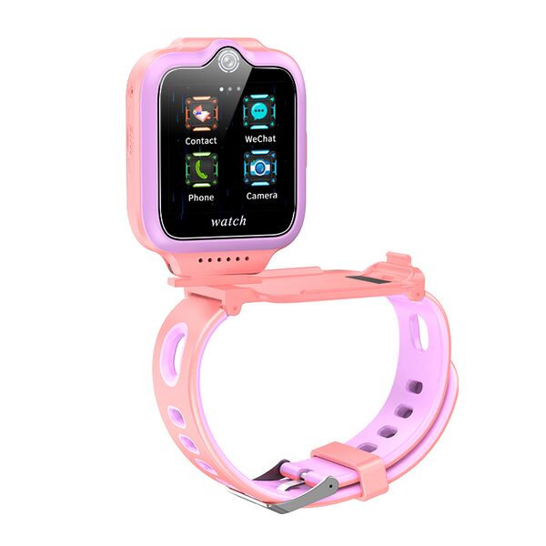 Ceas smartwatch pentru copii YQT-T30, Roz, Culoare: Roz