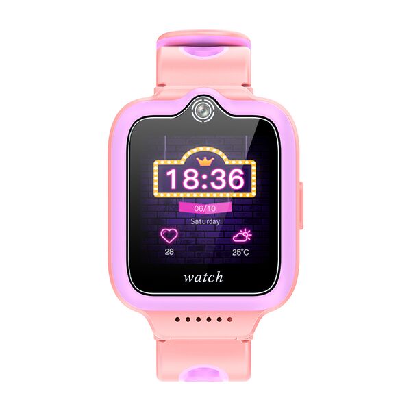 Ceas smartwatch pentru copii YQT-T30, Roz, Culoare: Roz