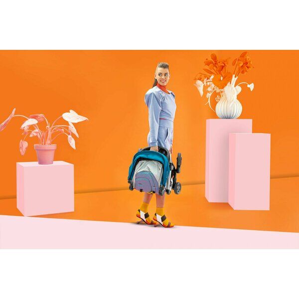 Carucior Quinny LDN GREY TWIST, Culoare: Albastru
