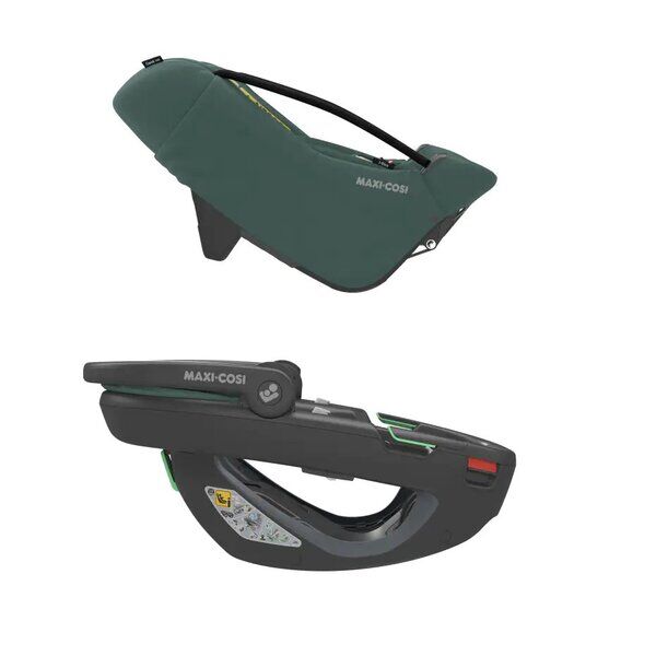 Cos Auto I-Size Maxi-Cosi Coral 360 Black Shell ESSENTIAL GREEN, Culoare: Verde