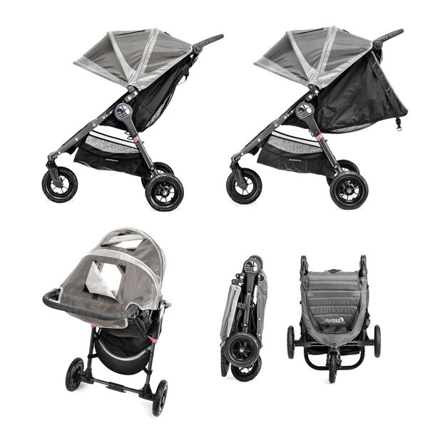 Carucior City Mini GT Steel Gray Sand sistem 2 in 1