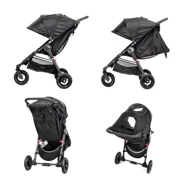 Carucior City Mini GT Black sistem 2 in 1, Culoare: Black