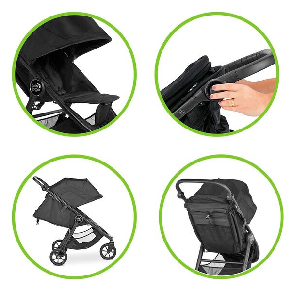 Carucior Baby Jogger City Mini GT2 Jet-Swandoo TS, Culoare: Jet