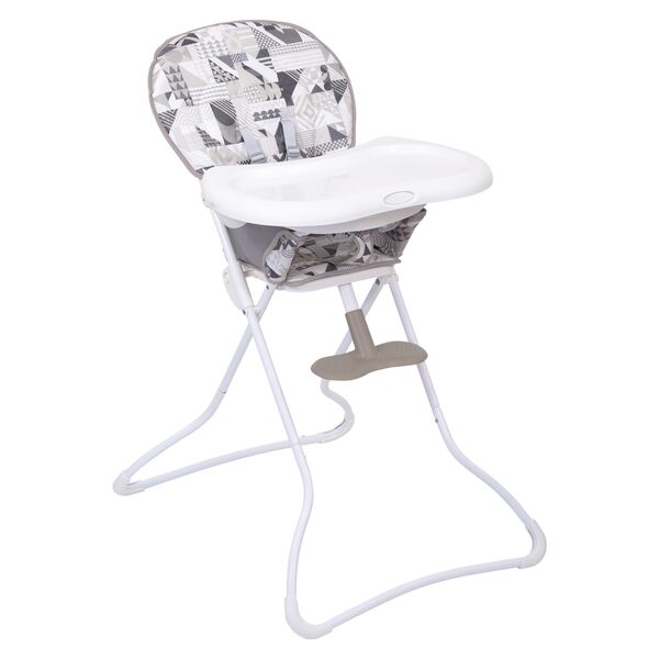 Scaun de masa Graco Snack N Stow Patchwork Grey, Culoare: Patchwork Grey