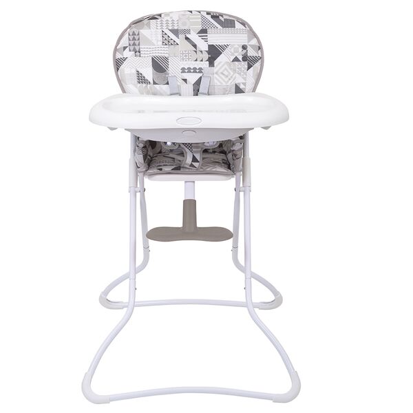 Scaun de masa Graco Snack N Stow Patchwork Grey, Culoare: Patchwork Grey