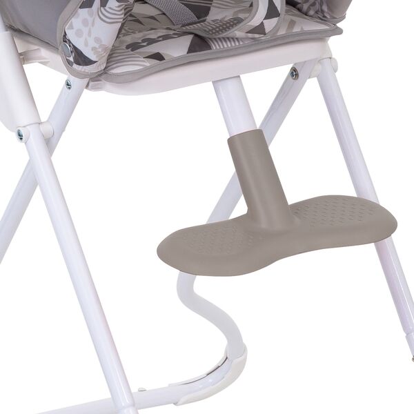 Scaun de masa Graco Snack N Stow Patchwork Grey, Culoare: Patchwork Grey