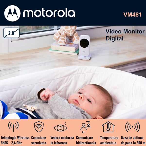 Video Monitor Digital Motorola VM481