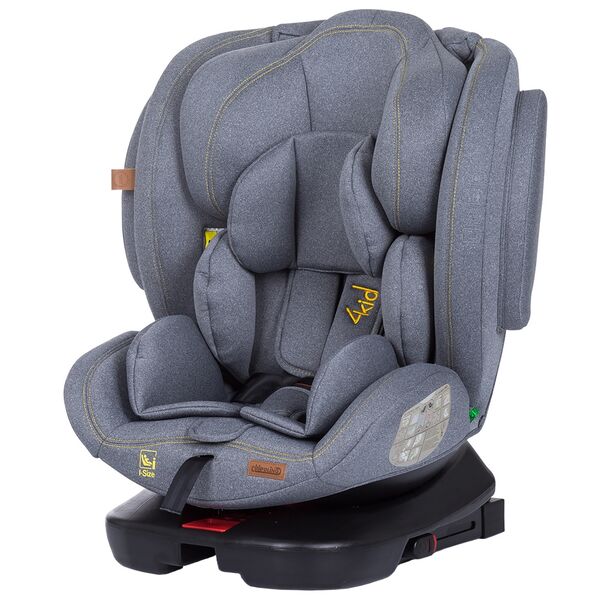 Scaun auto Chipolino 4Kid 0-36 kg platinum I-Size 40-150 cm cu sistem Isofix, Culoare: Gri Scaun auto Chipolino 4Kid 0-36 kg platinum I-Size 40-150 cm cu sistem Isofix, Culoare: Gri