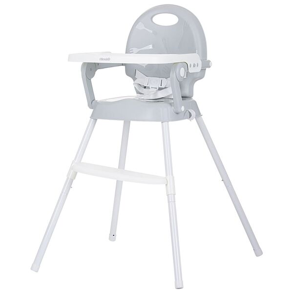 Scaun de masa Chipolino Bonbon 3 in 1 glacier, Culoare: Gri deschis