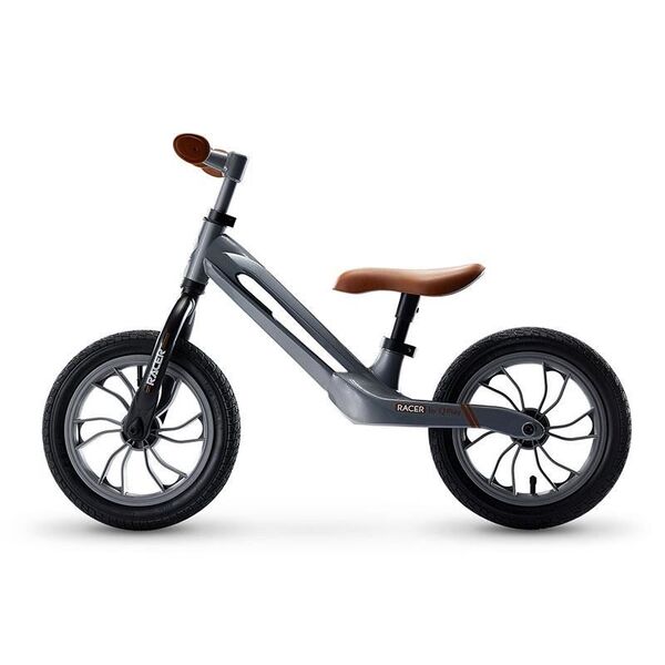 Balance Bike QPlay Racer Gri, Culoare: Gri