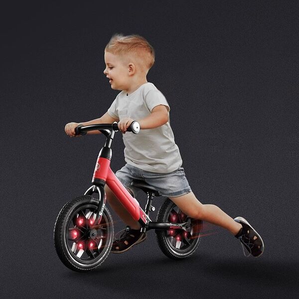 Balance bike QPlay Spark Rosu, Culoare: Rosu