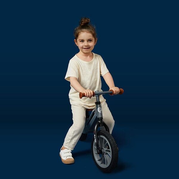 Balance Bike QPlay Racer Gri, Culoare: Gri