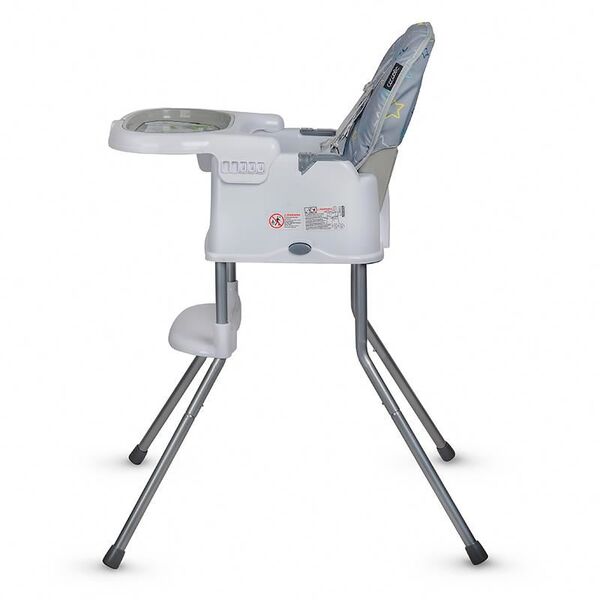 Scaun de luat masa multifunctional Coccolle Ziti Grey Stars, Culoare: Gri