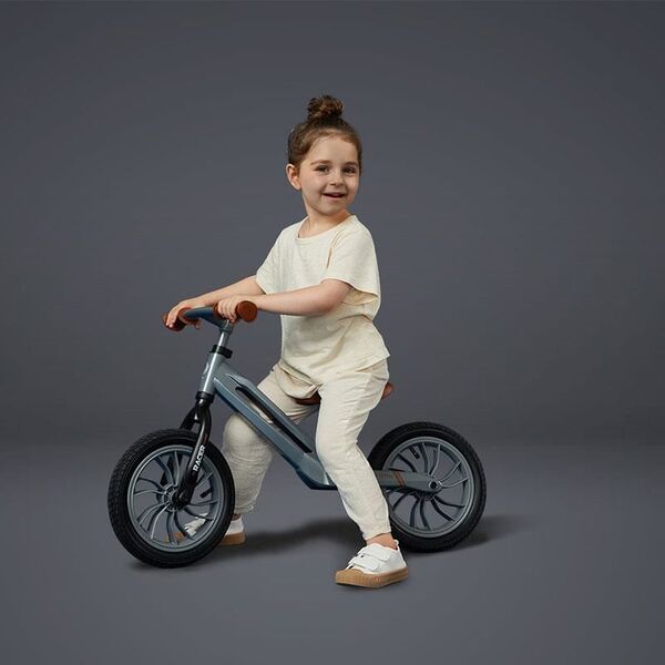 Balance Bike QPlay Racer Gri, Culoare: Gri