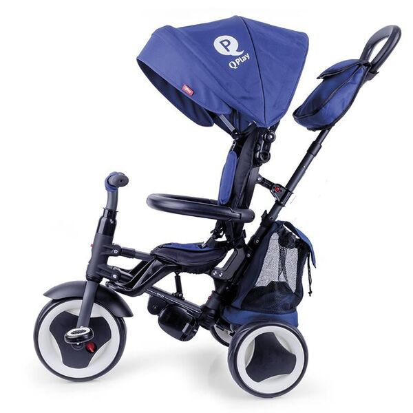 Tricicleta pliabila Qplay Rito+ Albastru, Culoare: Albastru