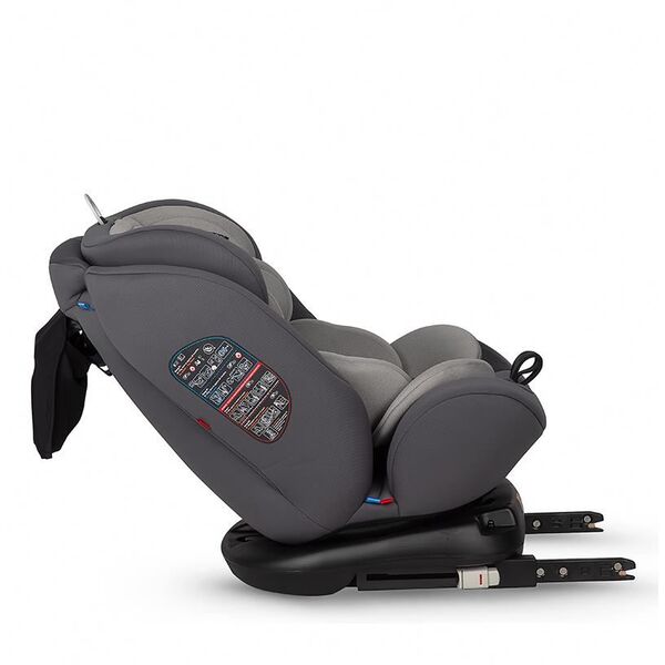 Scaun auto rotativ cu isofix grupa 0-36 kg Coccolle Nova Moonlit Grey, Culoare: Gri