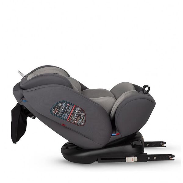 Scaun auto rotativ cu isofix grupa 0-36 kg Coccolle Nova Moonlit Grey, Culoare: Gri