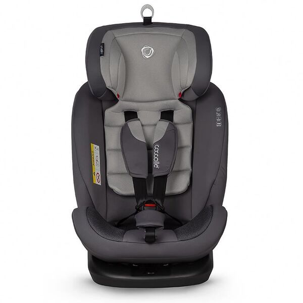 Scaun auto rotativ cu isofix grupa 0-36 kg Coccolle Nova Moonlit Grey, Culoare: Gri