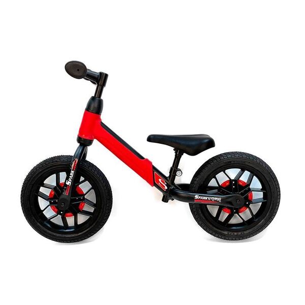Balance bike QPlay Spark Rosu, Culoare: Rosu