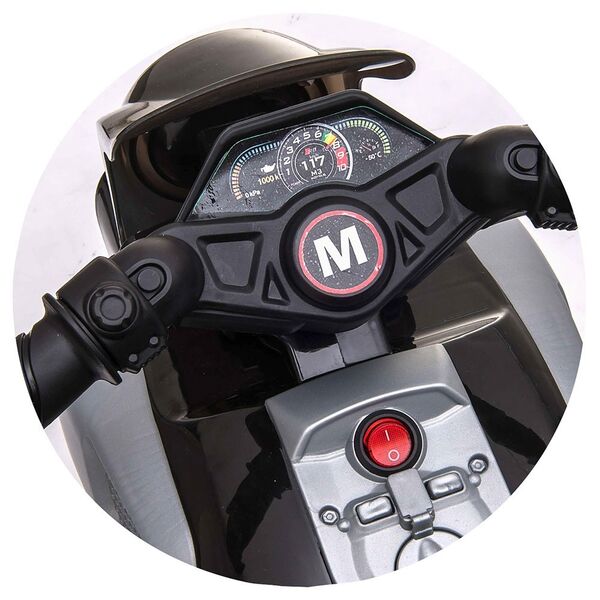 Motocicleta electrica Chipolino Sport Max black, Culoare: Negru