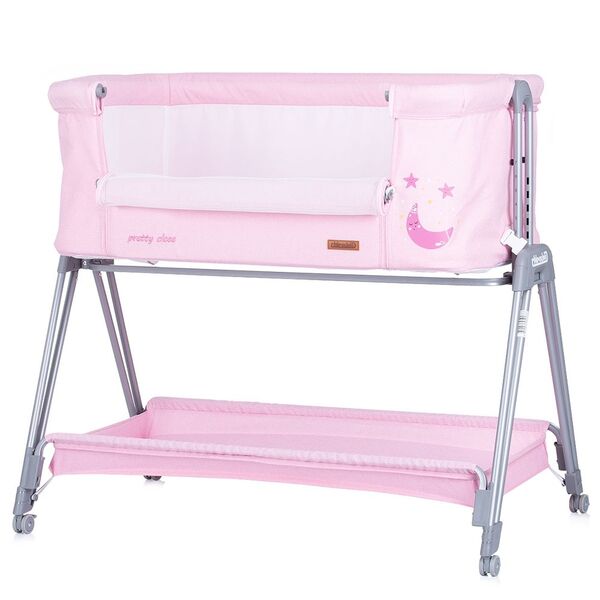 Patut Co-Sleeper Chipolino Pretty Close blush, Culoare: Roz