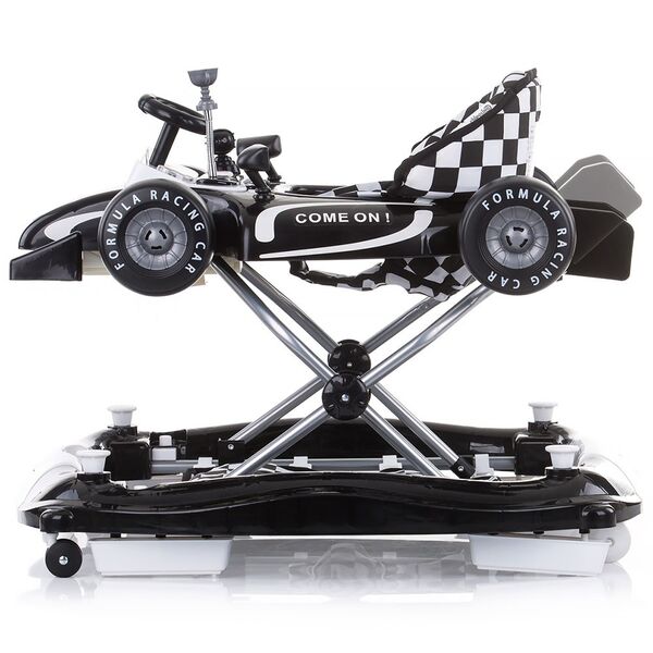 Premergator Chipolino Racer 4 in 1 black white, Culoare: Alb / Negru