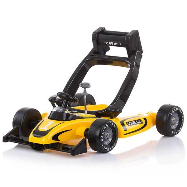 Premergator Chipolino Racer 4 in 1 yellow, Culoare: Galben