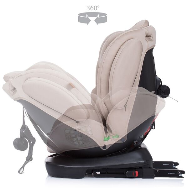 Scaun auto Chipolino 4Kid 0-36 kg humus I-Size 40-150 cm cu sistem Isofix, Culoare: Bej Scaun auto Chipolino 4Kid 0-36 kg humus I-Size 40-150 cm cu sistem Isofix, Culoare: Bej