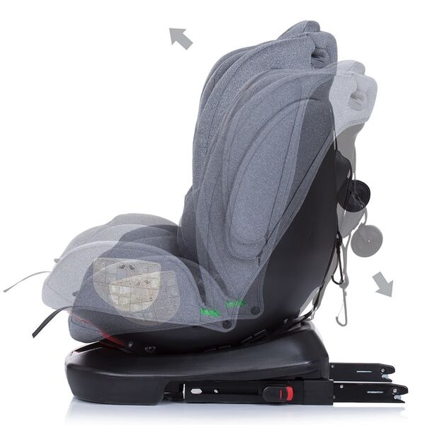 Scaun auto Chipolino 4Kid 0-36 kg platinum I-Size 40-150 cm cu sistem Isofix, Culoare: Gri Scaun auto Chipolino 4Kid 0-36 kg platinum I-Size 40-150 cm cu sistem Isofix, Culoare: Gri
