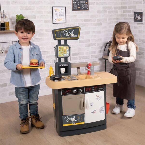 Restaurant pentru copii Smoby Food Corner negru