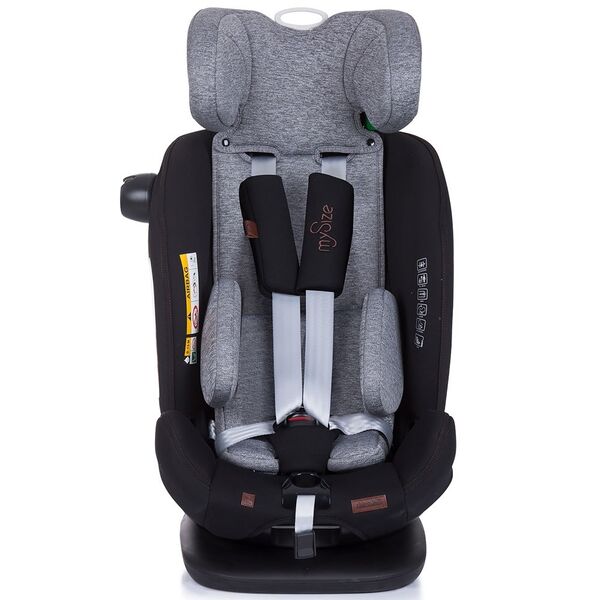 Scaun auto Chipolino My Size 0-36 kg I-Size 40-150 cm platinum cu sistem Isofix, Culoare: Gri/Negru