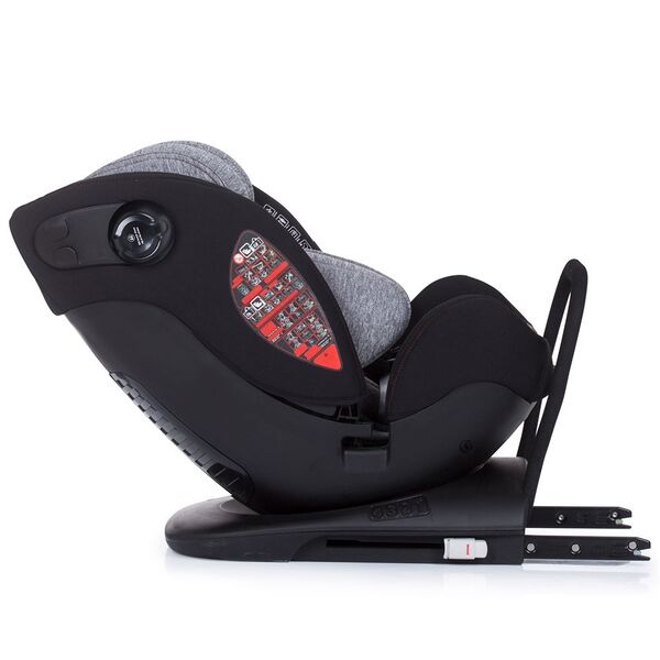 Scaun auto Chipolino My Size 0-36 kg I-Size 40-150 cm platinum cu sistem Isofix, Culoare: Gri/Negru