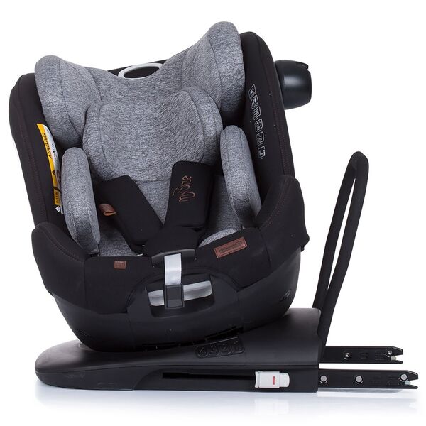 Scaun auto Chipolino My Size 0-36 kg I-Size 40-150 cm platinum cu sistem Isofix, Culoare: Gri/Negru