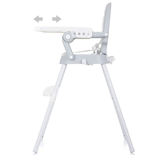 Scaun de masa Chipolino Bonbon 3 in 1 glacier, Culoare: Gri deschis