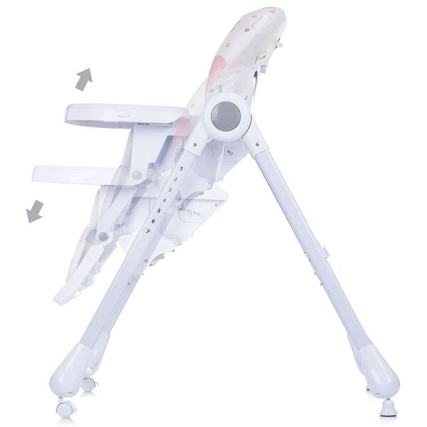 Scaun de masa Chipolino Yeti rose water, Culoare: Roz