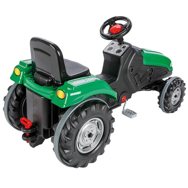 Tractor cu pedale Pilsan Mega 07-321 green, Culoare: Verde