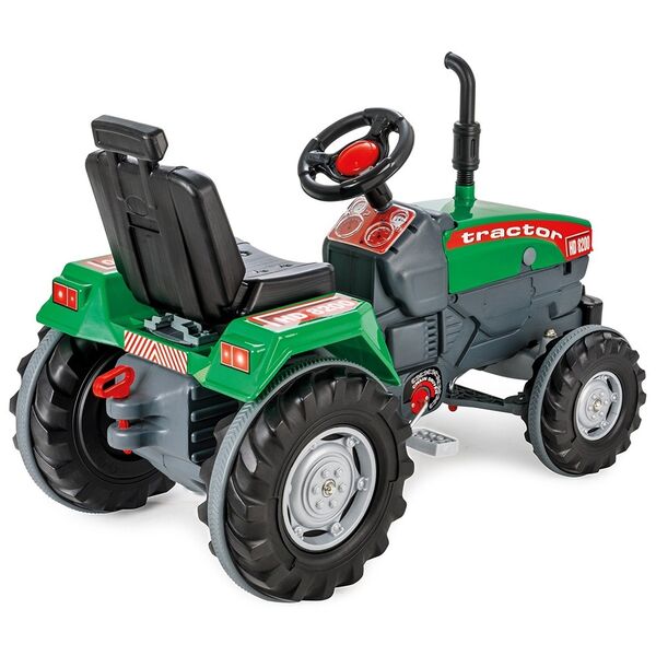 Tractor cu pedale Pilsan Super 07-294 green, Culoare: Verde