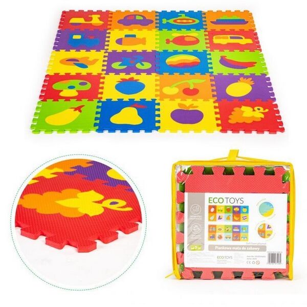 Salteluta educationala puzzle ECOEVA003, 20 de elemente