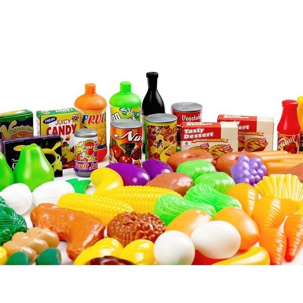 Set alimente fructe si legume Ecotoys 120 buc
