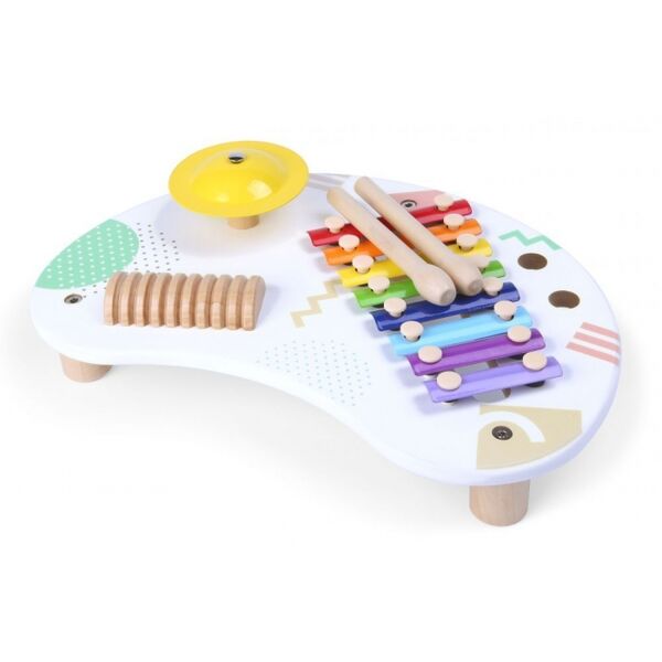 Tabla din lemn cu 3 instrumente Ecotoys 3655