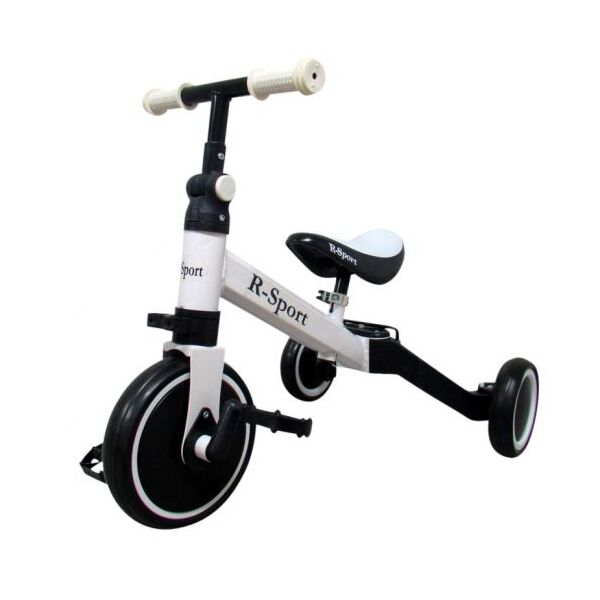 Bicicleta multifunctionala 4 in 1 cu pedale detasabile P8 R-Sport - Alb