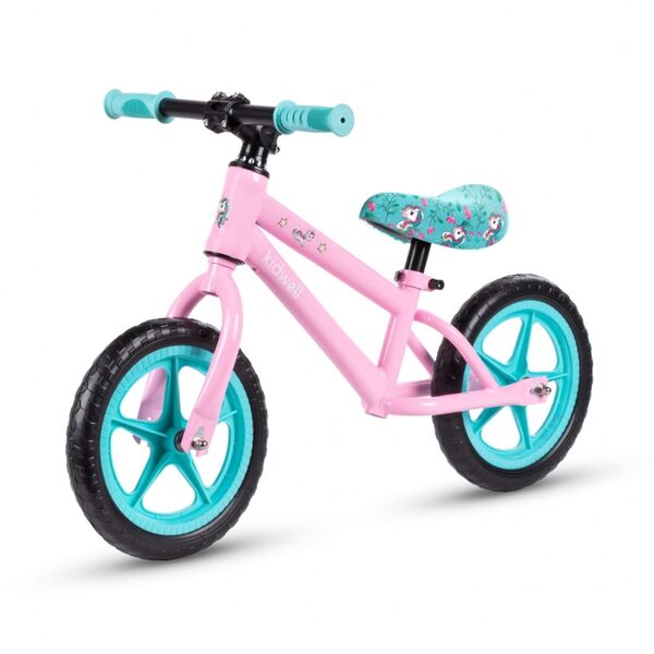 Bicicleta fara pedale cu roti din spuma EVA Kidwell MUNDO - Unicorn - Resigilat