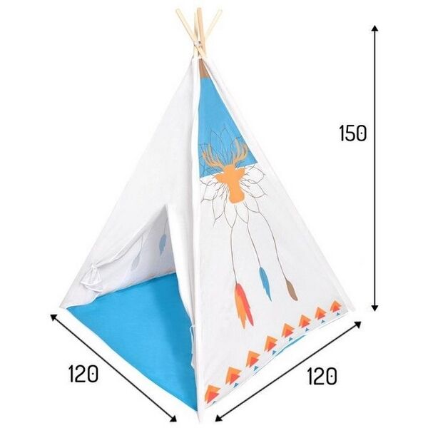 Cort de indieni Ecotoys 8177 - Alb