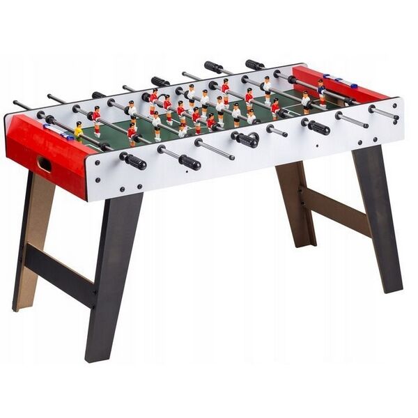 Masa de fotbal din lemn 60 x 120 x 78 cm Ecotoys XXL - Alb