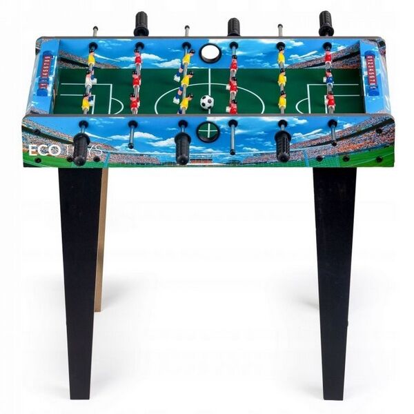 Masa De Fotbal Din Lemn Ecotoys 69 x 36 x 62cm - Albastru