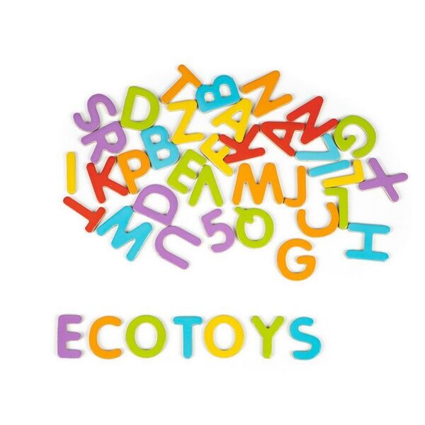 Set cu cifre si litere magnetice Ecotoys ESC-01834