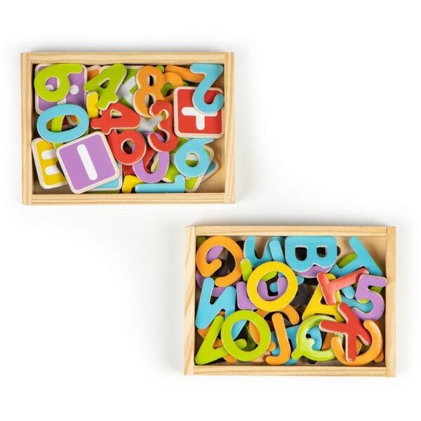 Set cu cifre si litere magnetice Ecotoys ESC-01834