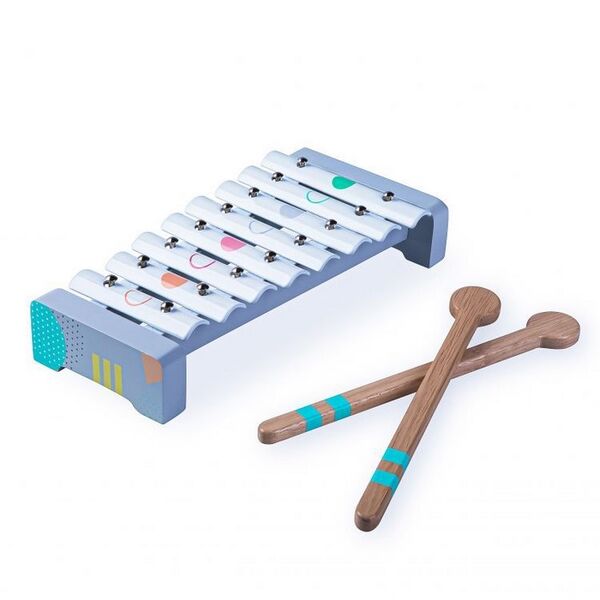 Set cu instrumente muzicale din lemn Ecotoys 3630