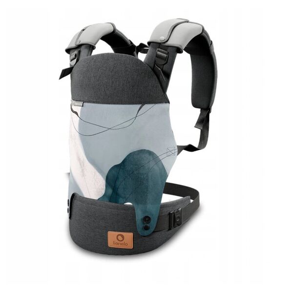Lionelo - Marsupiu ergonomic Margareet, Cu 3 pozitii de transport, Pana la 20 Kg, Cu gluga, Aprobat de Institutul International de Displazie de Sold, Conform cu standardul european de securitate CEN TR 16512, Q Essence