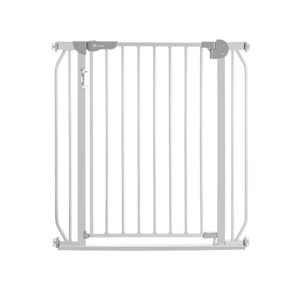 Lionelo - Poarta de siguranta cu suruburi Truus Slim Led , Cu lumina Led cu senzor, 105 cm, Conform cu standardul european de securitate EN1930, Gri